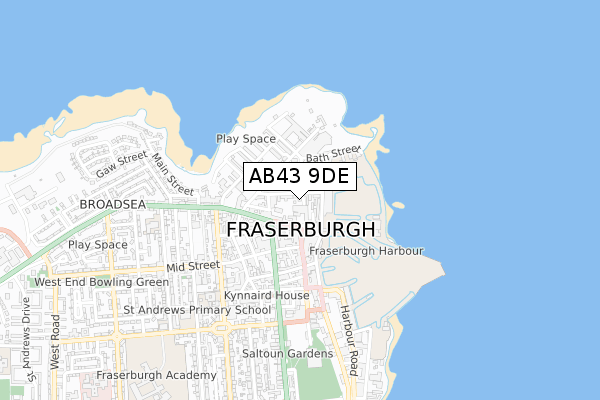 AB43 9DE map - small scale - OS Open Zoomstack (Ordnance Survey) AB43 9DE map - small scale - OS Open Zoomstack (Ordnance Survey)
