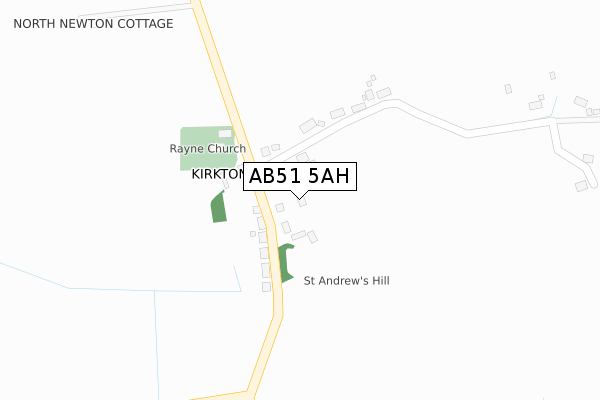 AB51 5AH map - large scale - OS Open Zoomstack (Ordnance Survey) AB51 5AH map - large scale - OS Open Zoomstack (Ordnance Survey)