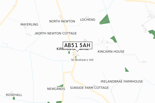 AB51 5AH map - small scale - OS Open Zoomstack (Ordnance Survey) AB51 5AH map - small scale - OS Open Zoomstack (Ordnance Survey)