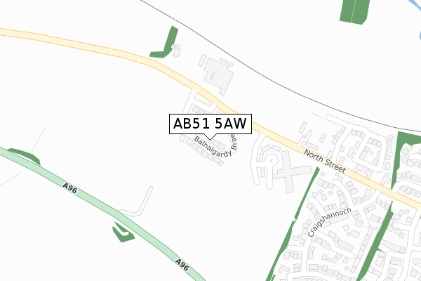 AB51 5AW map - large scale - OS Open Zoomstack (Ordnance Survey) AB51 5AW map - large scale - OS Open Zoomstack (Ordnance Survey)