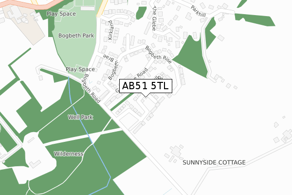 AB51 5TL map - large scale - OS Open Zoomstack (Ordnance Survey) AB51 5TL map - large scale - OS Open Zoomstack (Ordnance Survey)