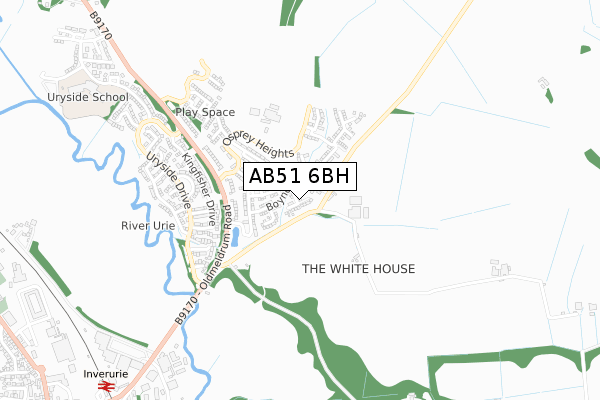 AB51 6BH map - small scale - OS Open Zoomstack (Ordnance Survey) AB51 6BH map - small scale - OS Open Zoomstack (Ordnance Survey)