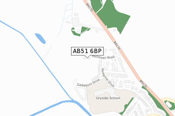 AB51 6BP map - large scale - OS Open Zoomstack (Ordnance Survey) AB51 6BP map - large scale - OS Open Zoomstack (Ordnance Survey)