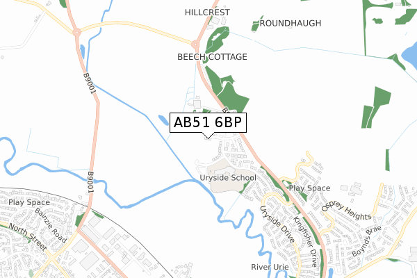 AB51 6BP map - small scale - OS Open Zoomstack (Ordnance Survey) AB51 6BP map - small scale - OS Open Zoomstack (Ordnance Survey)
