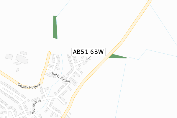 AB51 6BW map - large scale - OS Open Zoomstack (Ordnance Survey) AB51 6BW map - large scale - OS Open Zoomstack (Ordnance Survey)