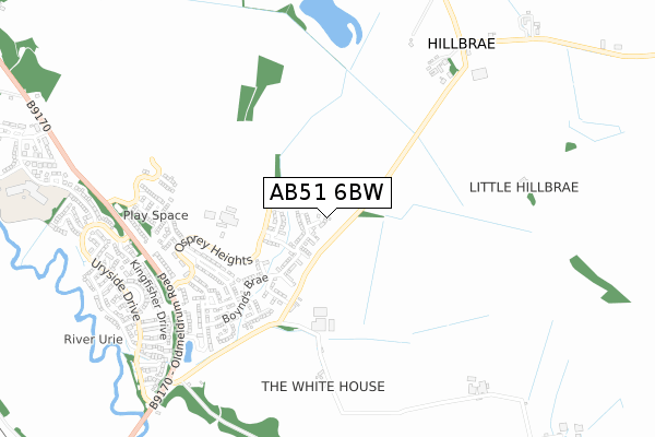 AB51 6BW map - small scale - OS Open Zoomstack (Ordnance Survey) AB51 6BW map - small scale - OS Open Zoomstack (Ordnance Survey)