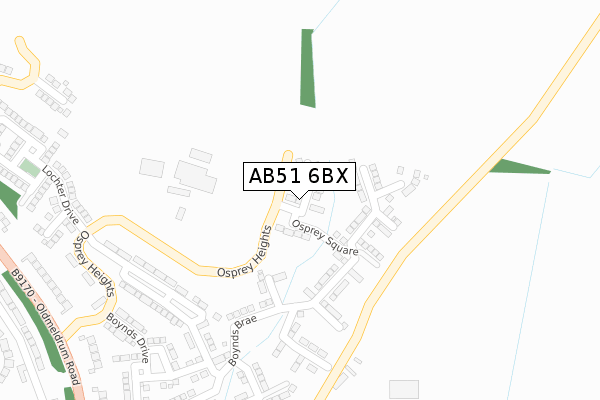 AB51 6BX map - large scale - OS Open Zoomstack (Ordnance Survey) AB51 6BX map - large scale - OS Open Zoomstack (Ordnance Survey)