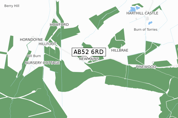 AB52 6RD map - small scale - OS Open Zoomstack (Ordnance Survey) AB52 6RD map - small scale - OS Open Zoomstack (Ordnance Survey)