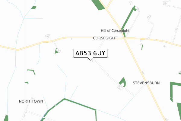 AB53 6UY map - small scale - OS Open Zoomstack (Ordnance Survey) AB53 6UY map - small scale - OS Open Zoomstack (Ordnance Survey)