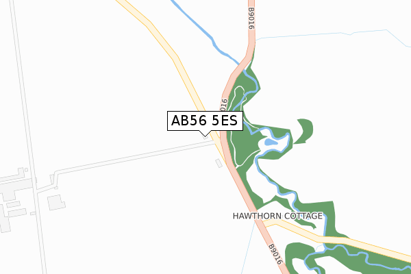 AB56 5ES map - large scale - OS Open Zoomstack (Ordnance Survey)