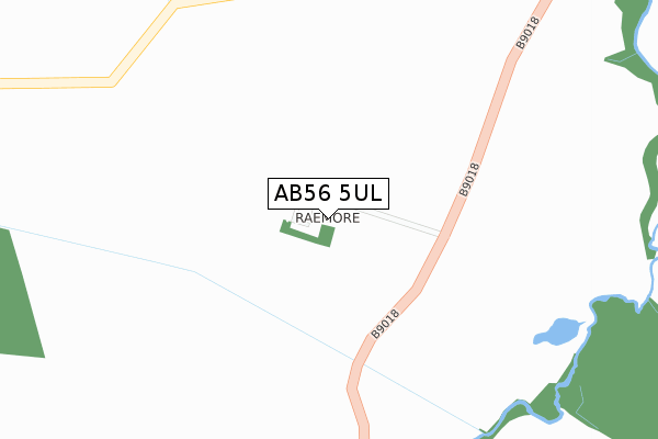 AB56 5UL map - large scale - OS Open Zoomstack (Ordnance Survey) AB56 5UL map - large scale - OS Open Zoomstack (Ordnance Survey)