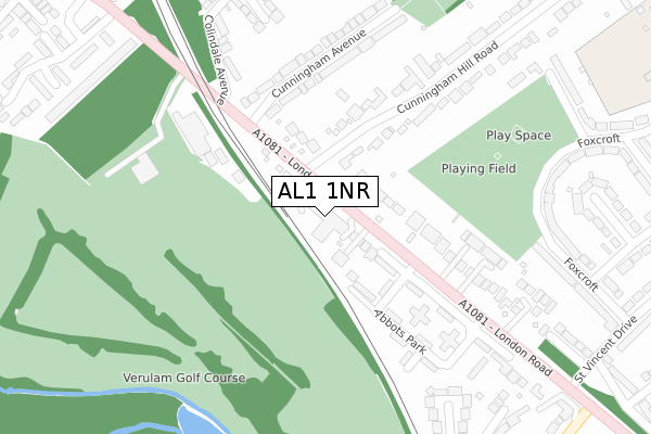 AL1 1NR map - large scale - OS Open Zoomstack (Ordnance Survey) AL1 1NR map - large scale - OS Open Zoomstack (Ordnance Survey)
