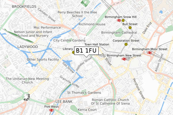 B1 1FU map - small scale - OS Open Zoomstack (Ordnance Survey) B1 1FU map - small scale - OS Open Zoomstack (Ordnance Survey)