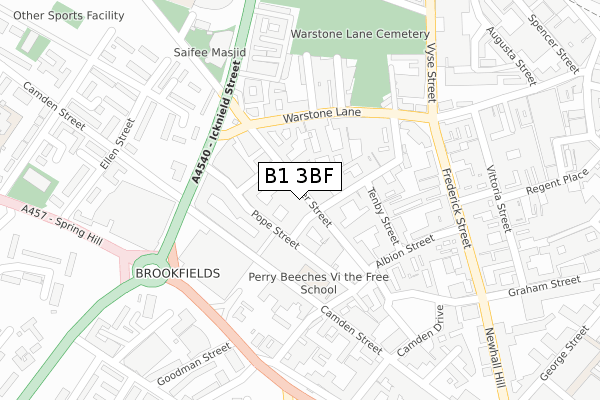 B1 3BF map - large scale - OS Open Zoomstack (Ordnance Survey) B1 3BF map - large scale - OS Open Zoomstack (Ordnance Survey)