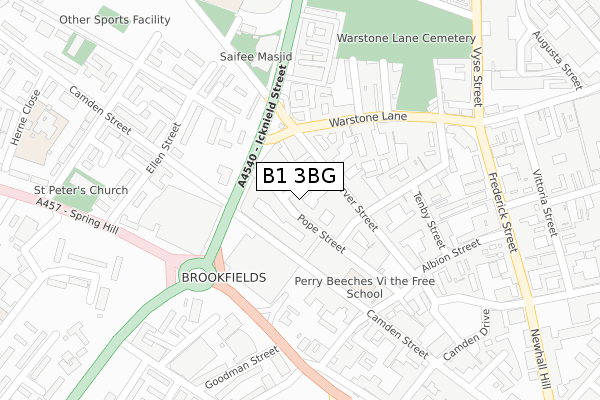 B1 3BG map - large scale - OS Open Zoomstack (Ordnance Survey) B1 3BG map - large scale - OS Open Zoomstack (Ordnance Survey)