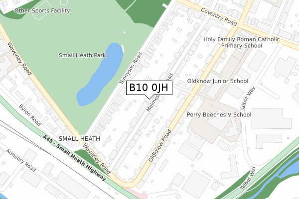B10 0JH map - large scale - OS Open Zoomstack (Ordnance Survey) B10 0JH map - large scale - OS Open Zoomstack (Ordnance Survey)