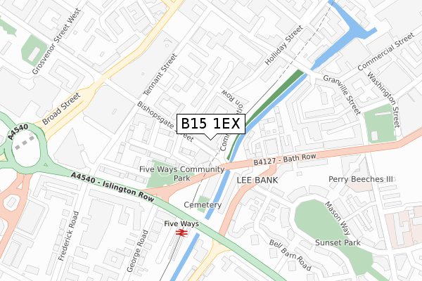 B15 1EX map - large scale - OS Open Zoomstack (Ordnance Survey) B15 1EX map - large scale - OS Open Zoomstack (Ordnance Survey)
