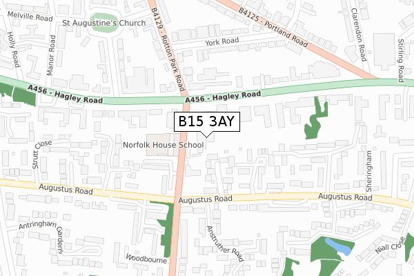 B15 3AY map - large scale - OS Open Zoomstack (Ordnance Survey) B15 3AY map - large scale - OS Open Zoomstack (Ordnance Survey)