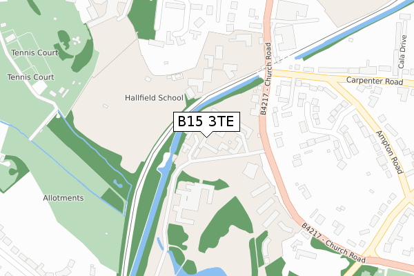 B15 3TE map - large scale - OS Open Zoomstack (Ordnance Survey) B15 3TE map - large scale - OS Open Zoomstack (Ordnance Survey)