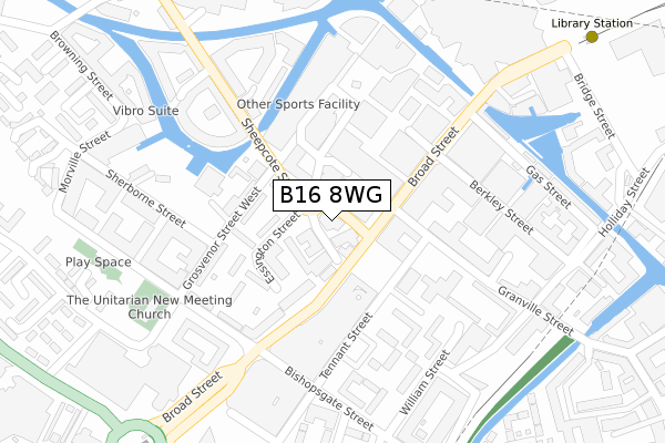 B16 8WG map - large scale - OS Open Zoomstack (Ordnance Survey) B16 8WG map - large scale - OS Open Zoomstack (Ordnance Survey)