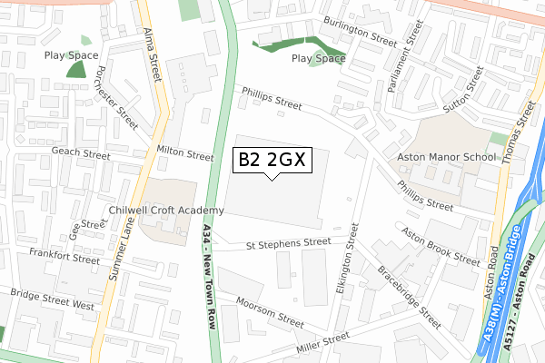 B2 2GX map - large scale - OS Open Zoomstack (Ordnance Survey) B2 2GX map - large scale - OS Open Zoomstack (Ordnance Survey)
