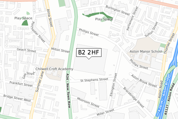 B2 2HF map - large scale - OS Open Zoomstack (Ordnance Survey) B2 2HF map - large scale - OS Open Zoomstack (Ordnance Survey)