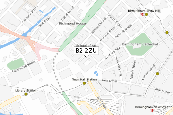 B2 2ZU map - large scale - OS Open Zoomstack (Ordnance Survey) B2 2ZU map - large scale - OS Open Zoomstack (Ordnance Survey)