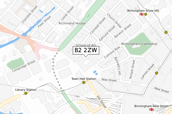 B2 2ZW map - large scale - OS Open Zoomstack (Ordnance Survey) B2 2ZW map - large scale - OS Open Zoomstack (Ordnance Survey)