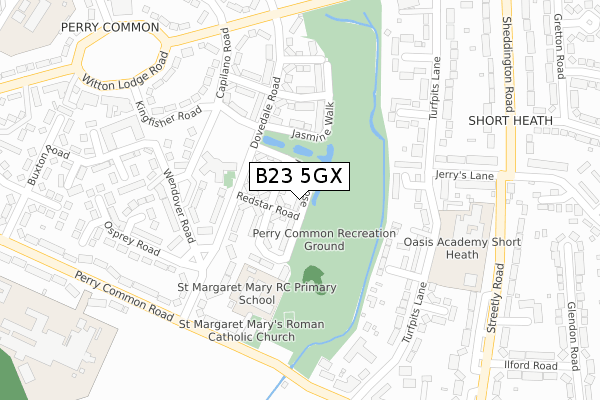 B23 5GX map - large scale - OS Open Zoomstack (Ordnance Survey) B23 5GX map - large scale - OS Open Zoomstack (Ordnance Survey)