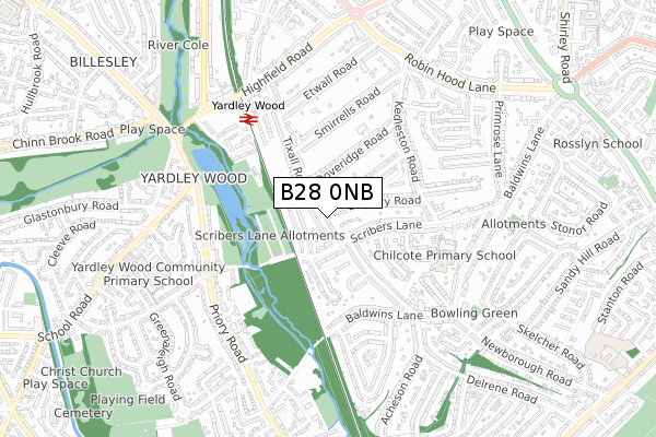 B28 0NB map - small scale - OS Open Zoomstack (Ordnance Survey) B28 0NB map - small scale - OS Open Zoomstack (Ordnance Survey)