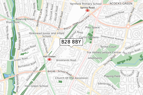 B28 8BY map - small scale - OS Open Zoomstack (Ordnance Survey) B28 8BY map - small scale - OS Open Zoomstack (Ordnance Survey)