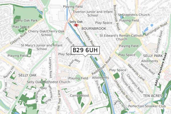 B29 6UH map - small scale - OS Open Zoomstack (Ordnance Survey) B29 6UH map - small scale - OS Open Zoomstack (Ordnance Survey)