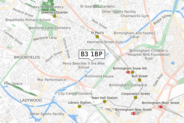 B3 1BP map - small scale - OS Open Zoomstack (Ordnance Survey) B3 1BP map - small scale - OS Open Zoomstack (Ordnance Survey)