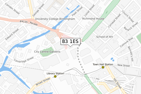 B3 1ES map - large scale - OS Open Zoomstack (Ordnance Survey) B3 1ES map - large scale - OS Open Zoomstack (Ordnance Survey)