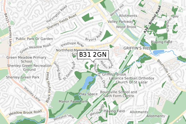 B31 2GN map - small scale - OS Open Zoomstack (Ordnance Survey)