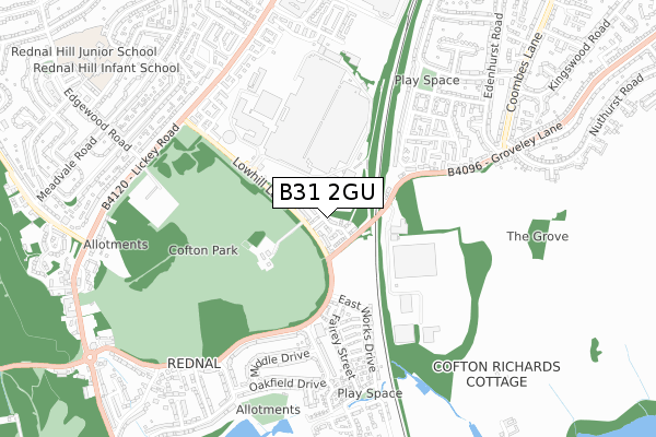 B31 2GU map - small scale - OS Open Zoomstack (Ordnance Survey)