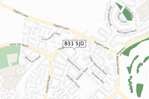 B31 5JD map - large scale - OS Open Zoomstack (Ordnance Survey) B31 5JD map - large scale - OS Open Zoomstack (Ordnance Survey)