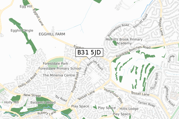 B31 5JD map - small scale - OS Open Zoomstack (Ordnance Survey) B31 5JD map - small scale - OS Open Zoomstack (Ordnance Survey)