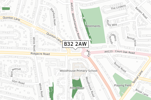 B32 2AW map - large scale - OS Open Zoomstack (Ordnance Survey) B32 2AW map - large scale - OS Open Zoomstack (Ordnance Survey)