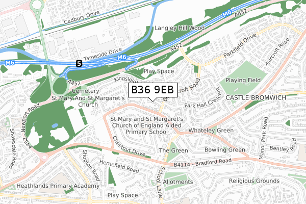 B36 9EB map - small scale - OS Open Zoomstack (Ordnance Survey) B36 9EB map - small scale - OS Open Zoomstack (Ordnance Survey)