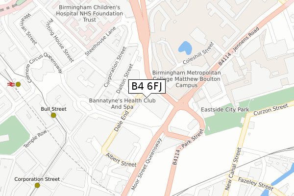 B4 6FJ map - large scale - OS Open Zoomstack (Ordnance Survey) B4 6FJ map - large scale - OS Open Zoomstack (Ordnance Survey)