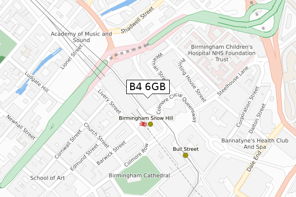 B4 6GB map - large scale - OS Open Zoomstack (Ordnance Survey)