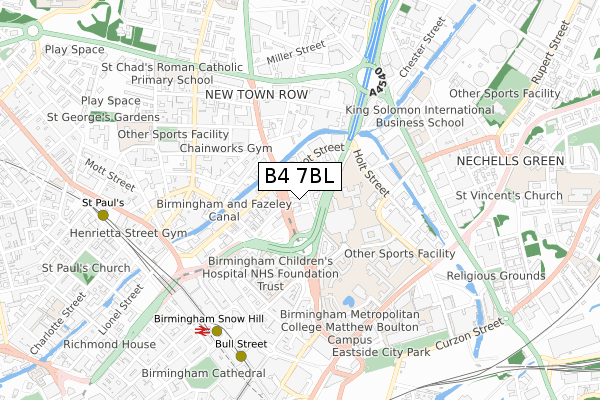 B4 7BL map - small scale - OS Open Zoomstack (Ordnance Survey) B4 7BL map - small scale - OS Open Zoomstack (Ordnance Survey)