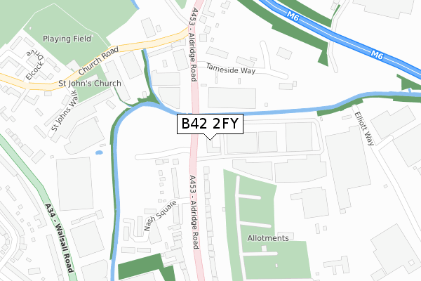 B42 2FY map - large scale - OS Open Zoomstack (Ordnance Survey) B42 2FY map - large scale - OS Open Zoomstack (Ordnance Survey)