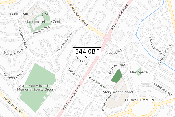 B44 0BF map - large scale - OS Open Zoomstack (Ordnance Survey) B44 0BF map - large scale - OS Open Zoomstack (Ordnance Survey)