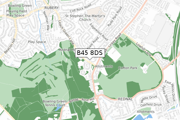 B45 8DS map - small scale - OS Open Zoomstack (Ordnance Survey) B45 8DS map - small scale - OS Open Zoomstack (Ordnance Survey)