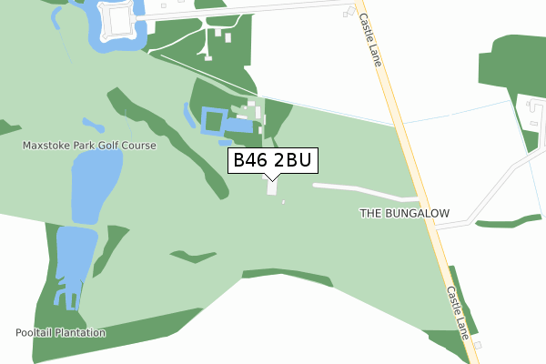 B46 2BU map - large scale - OS Open Zoomstack (Ordnance Survey)