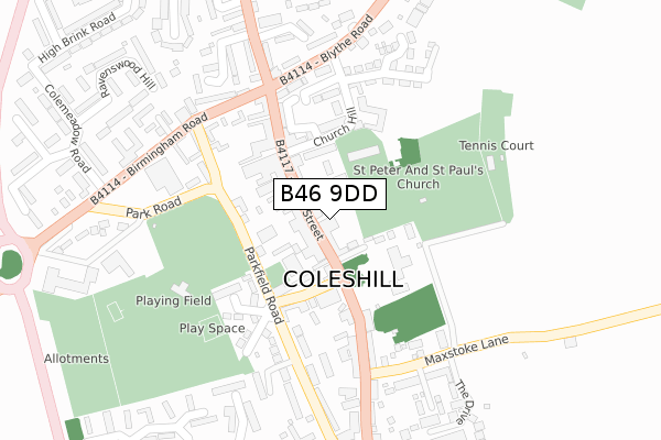B46 9DD map - large scale - OS Open Zoomstack (Ordnance Survey) B46 9DD map - large scale - OS Open Zoomstack (Ordnance Survey)