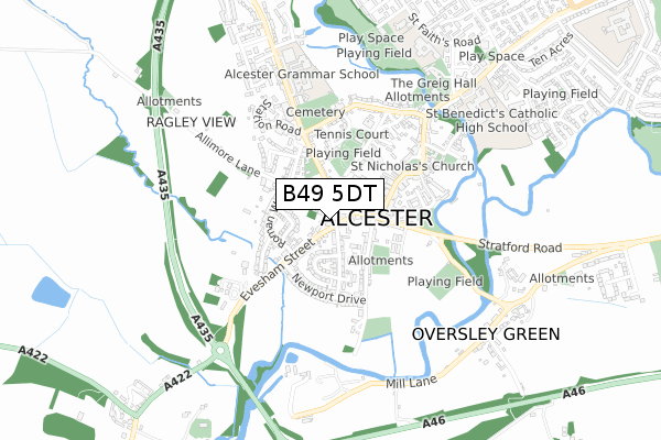 B49 5DT map - small scale - OS Open Zoomstack (Ordnance Survey) B49 5DT map - small scale - OS Open Zoomstack (Ordnance Survey)
