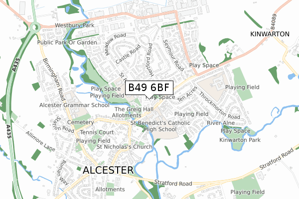 B49 6BF map - small scale - OS Open Zoomstack (Ordnance Survey) B49 6BF map - small scale - OS Open Zoomstack (Ordnance Survey)